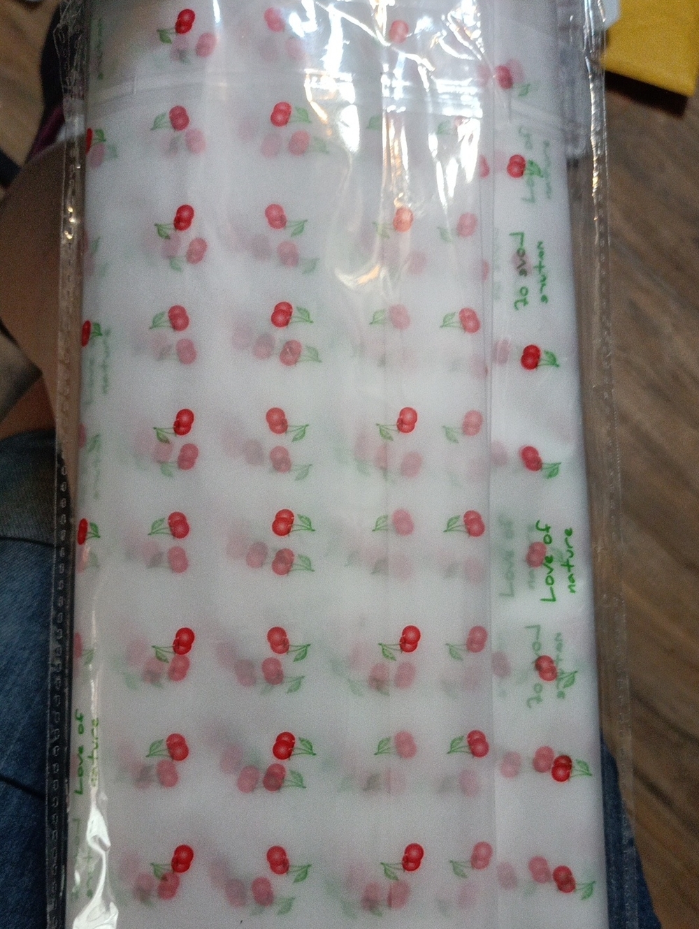 8 Piece Cherry Print Shoe Bags